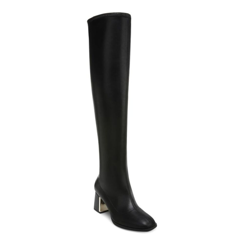 ALFANI Womens Black Padded Nanda Round Toe Block Heel Zip-Up Heeled Boots 8 M